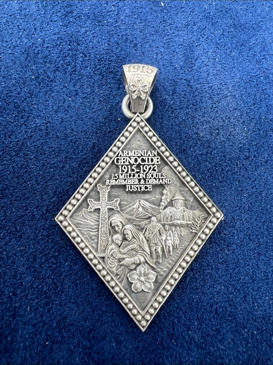 Other - Armenian Remembrance Silver Tone Pendant - 1915-1923